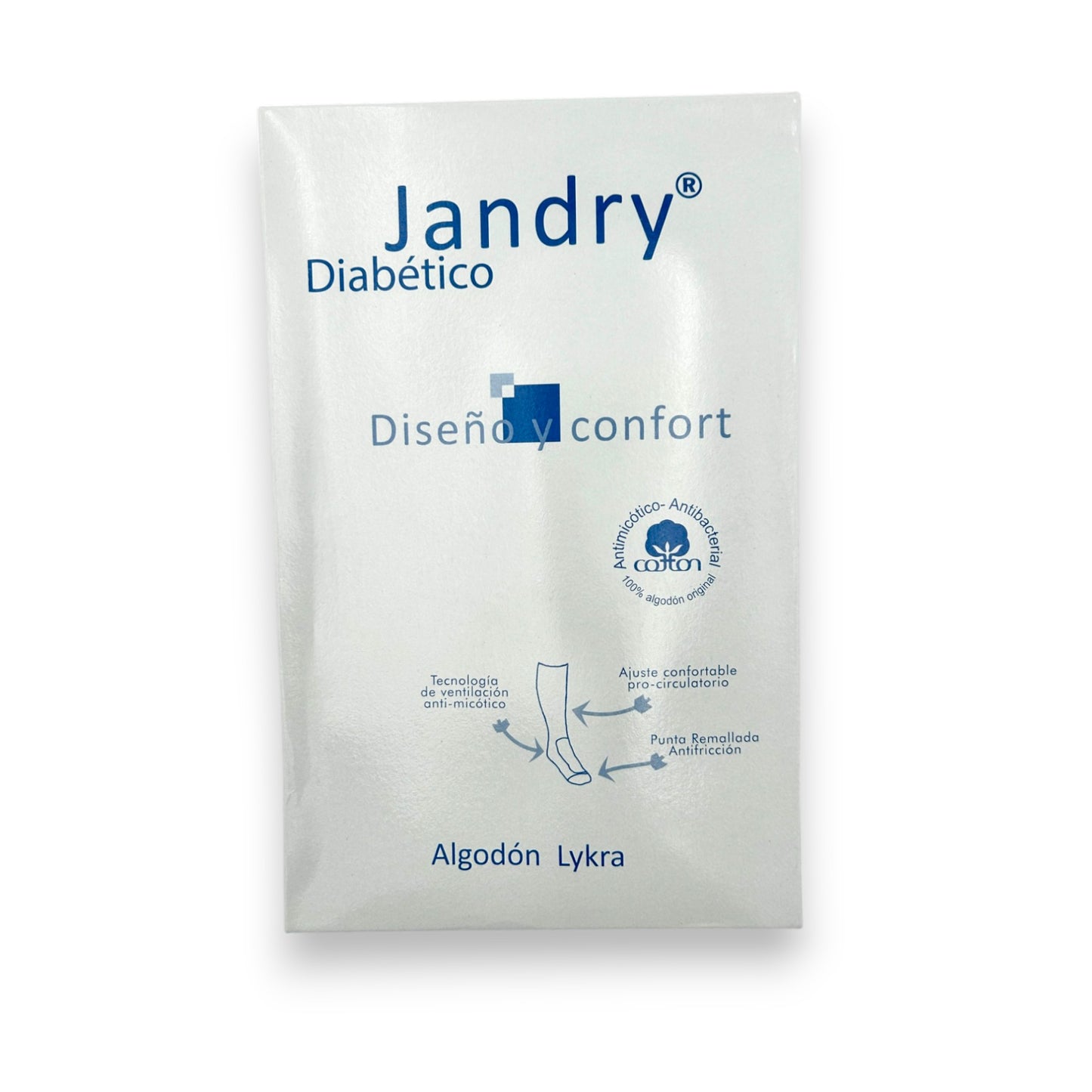Calcetines estampados diabético Jandry paquete de 6