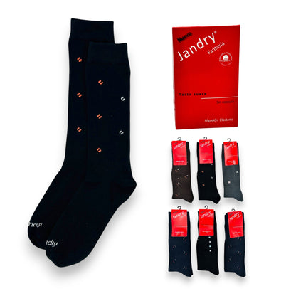 Calcetines estampados sin costura Jandry paquete de 6