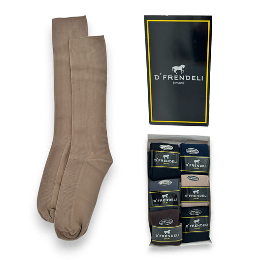 Calcetines de nylon para diabético sin elástico unitalla caballero Dfrendeli paquete de 6