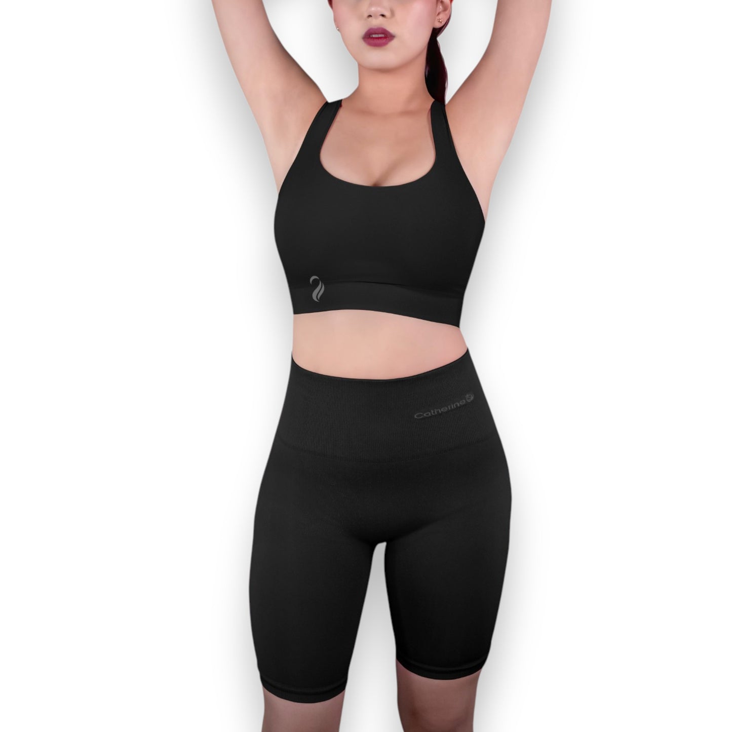 Conjunto deportivo top y biker de microfibra catherine dama