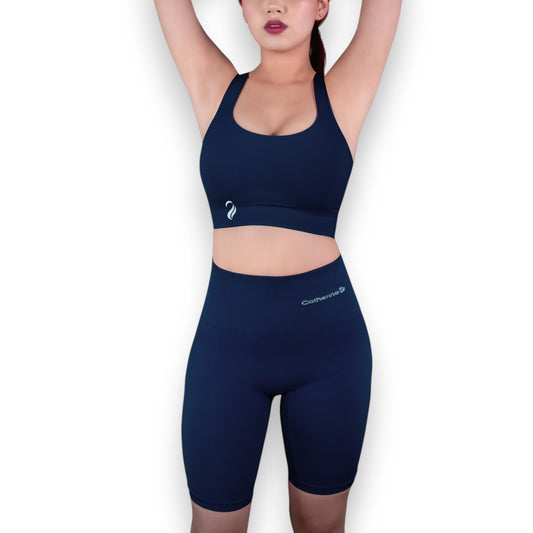 Conjunto deportivo top y biker de microfibra catherine dama