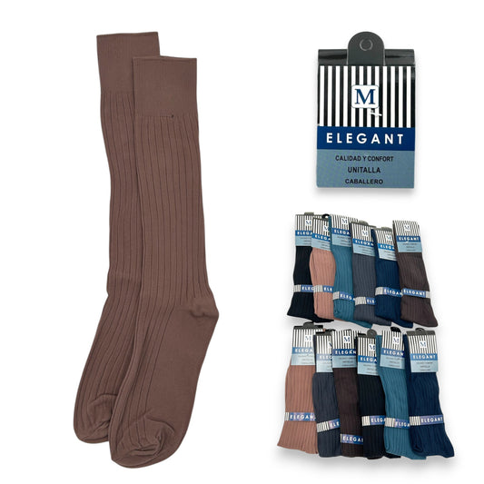 Calcetines de nylon unitalla caballero Elegant paquete de 12