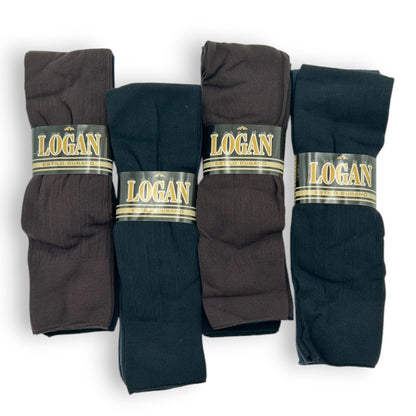 Calcetines tipo cubano unitalla caballero Logan paquete de 12