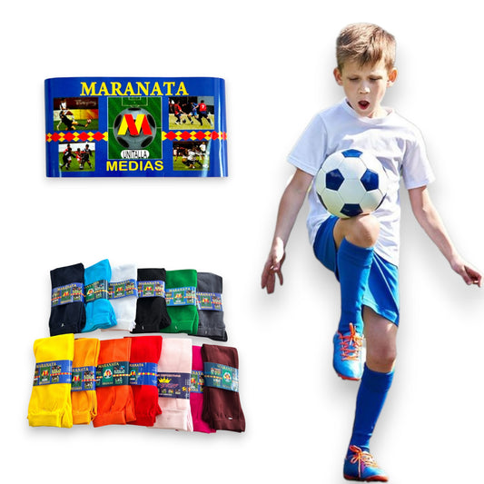 Calceta para deportes futbol varios colores y tallas Maranata infantil