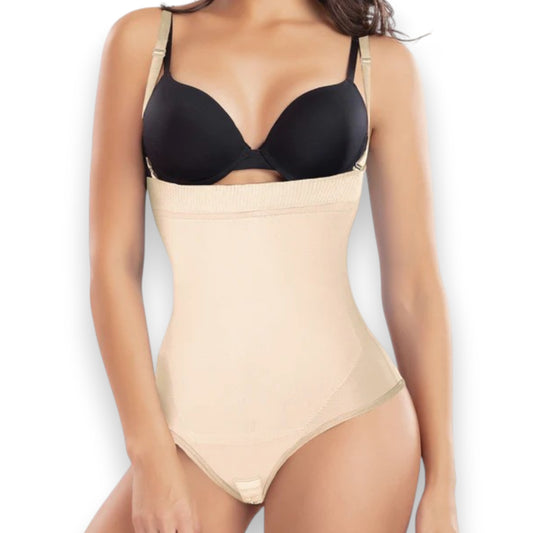 Faja colombiana Body strapless con broches perineal senos libres #114 Romanza