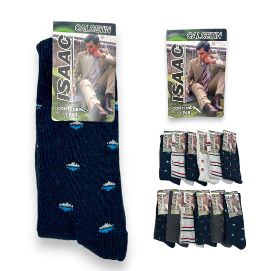 Calcetines de algodón estampados surtidos infantil Isaac paquete de 12