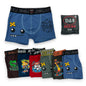 Biker de algodón estampado surtido infantil D&R paquete de 6