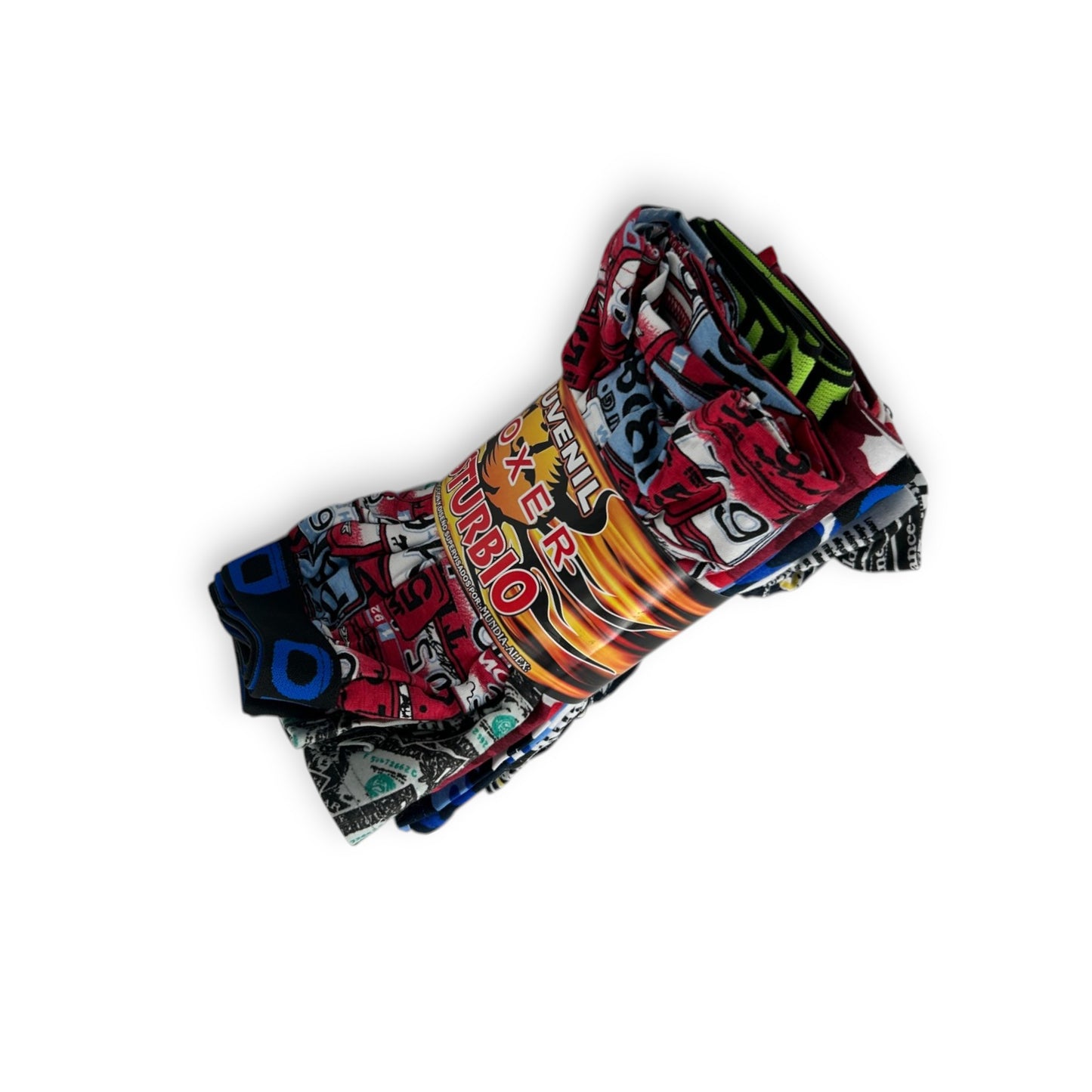 Biker de algodón estampado surtido juvenil Disturbio paquete de 12