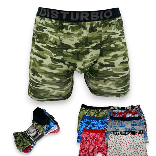 Biker de algodón estampado surtido caballero Disturbio paquete de 12