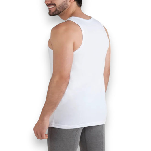 Camiseta de algodón lisa blanca caballero #3000 Olympia