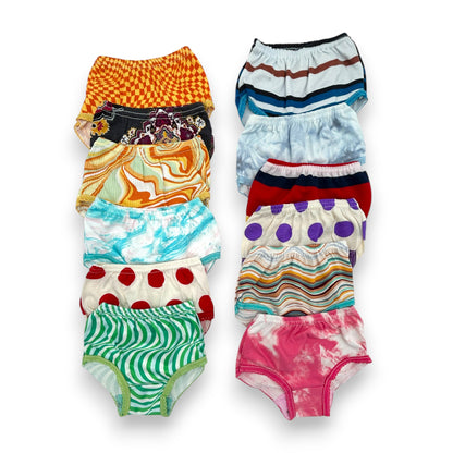 Pantaleta económica estampada niña Chavely paquete de 12