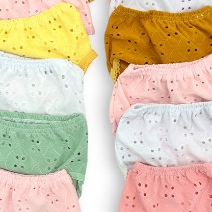 Pantaleta económica calada niña Chavely paquete de 12