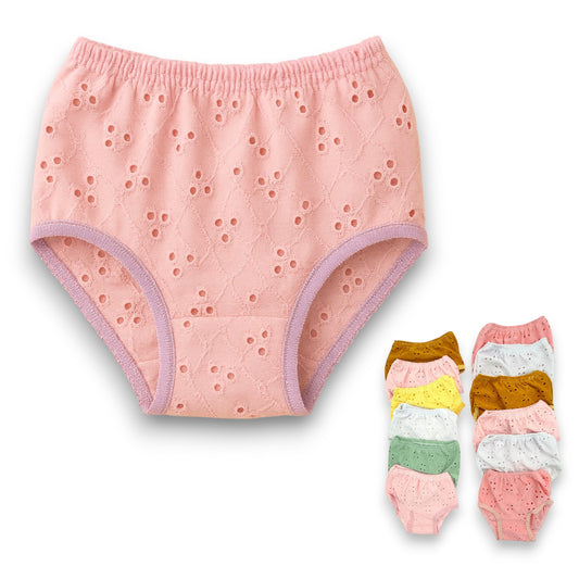 Pantaleta económica calada niña Chavely paquete de 12