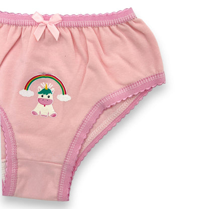 Pantaleta económica lisa niña Fedai paquete de 12