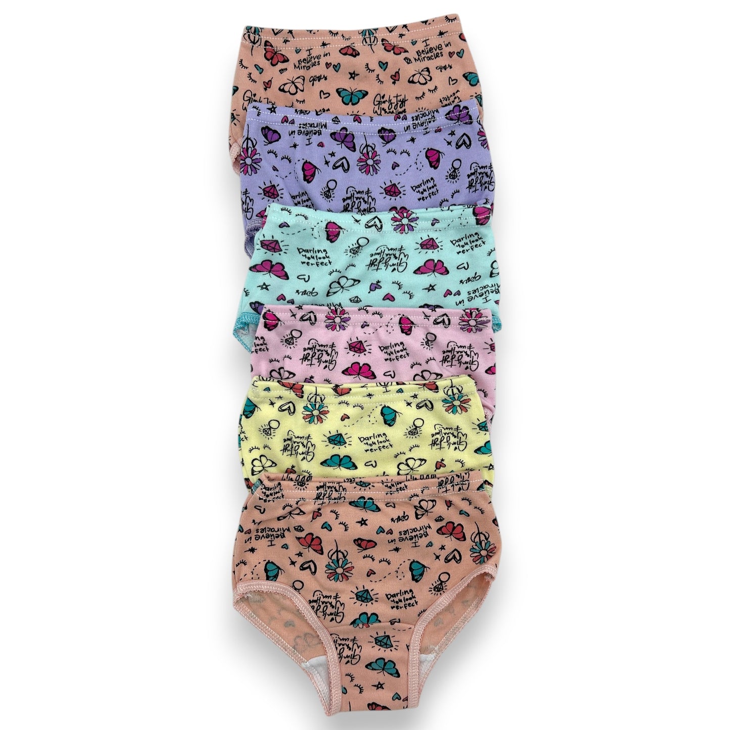 Pantaleta económica estampada surtida niña Jimmy paquete de 12