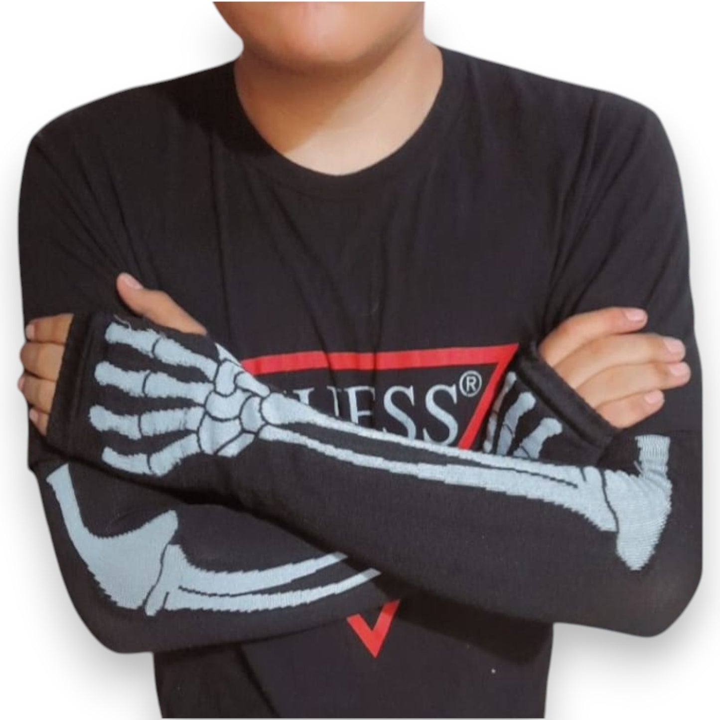 Calentadores mangas de Hueso Halloween unitalla Leka