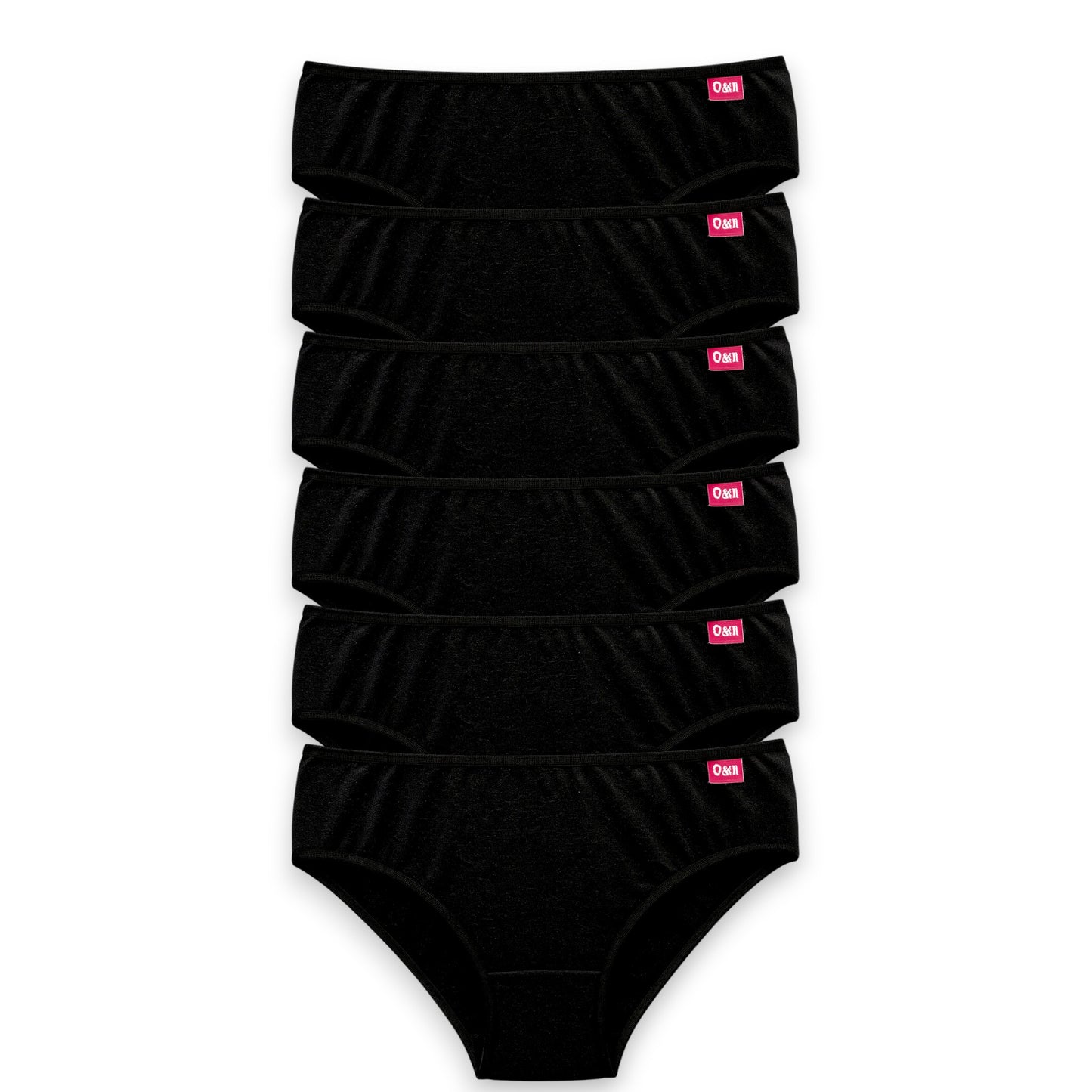 Bikini de algodón liso surtido unitalla dama D&R paquete de 6