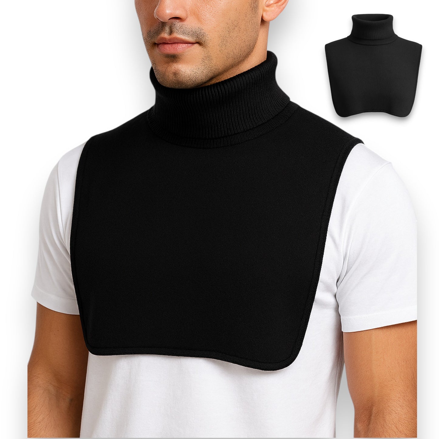 Pechera térmica de acrilán negra unitalla