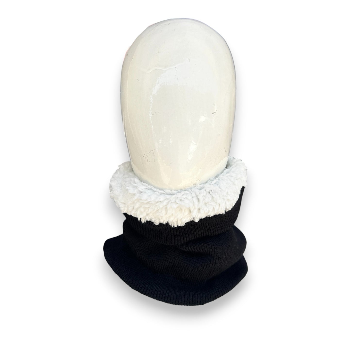 Buff o cuellera térmico negro de acrilán con felpa unitalla