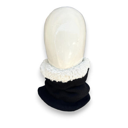 Buff o cuellera térmico negro de acrilán con felpa unitalla