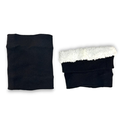 Buff o cuellera térmico negro de acrilán con felpa unitalla