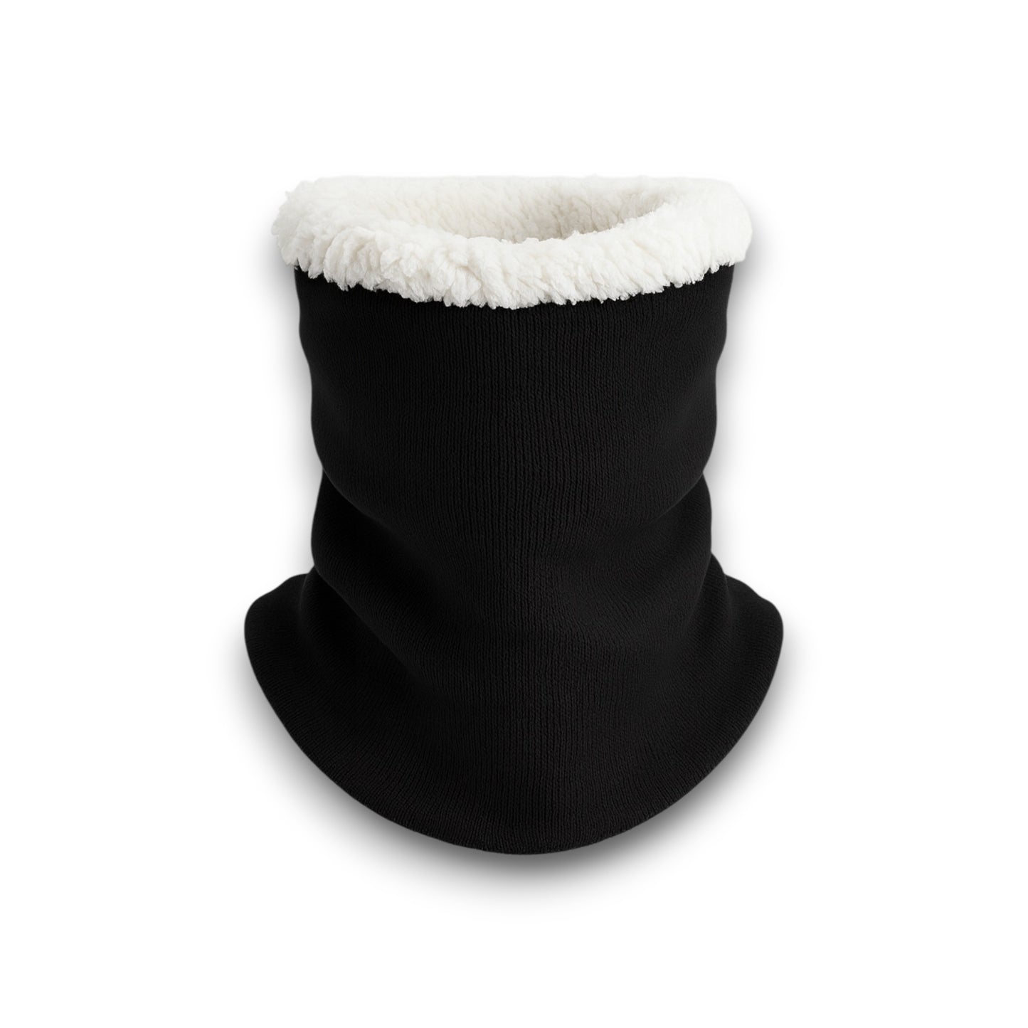 Buff o cuellera térmico negro de acrilán con felpa unitalla