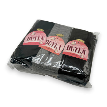 Calceta extra larga lisa surtida para señora unitalla Dutla paquete de 6