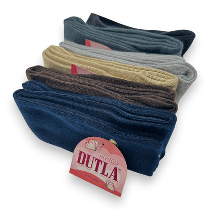 Calceta extra larga lisa surtida para señora unitalla Dutla paquete de 6