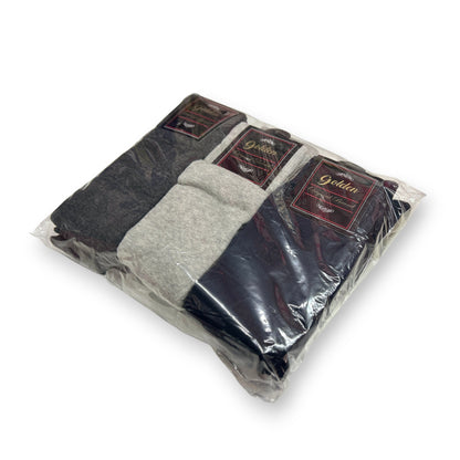 Calentadores mangas lisos de algodón surtidos unitalla Golden paquete de 6