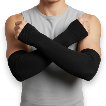 Calentadores mangas lisos de algodón surtidos unitalla Golden paquete de 6