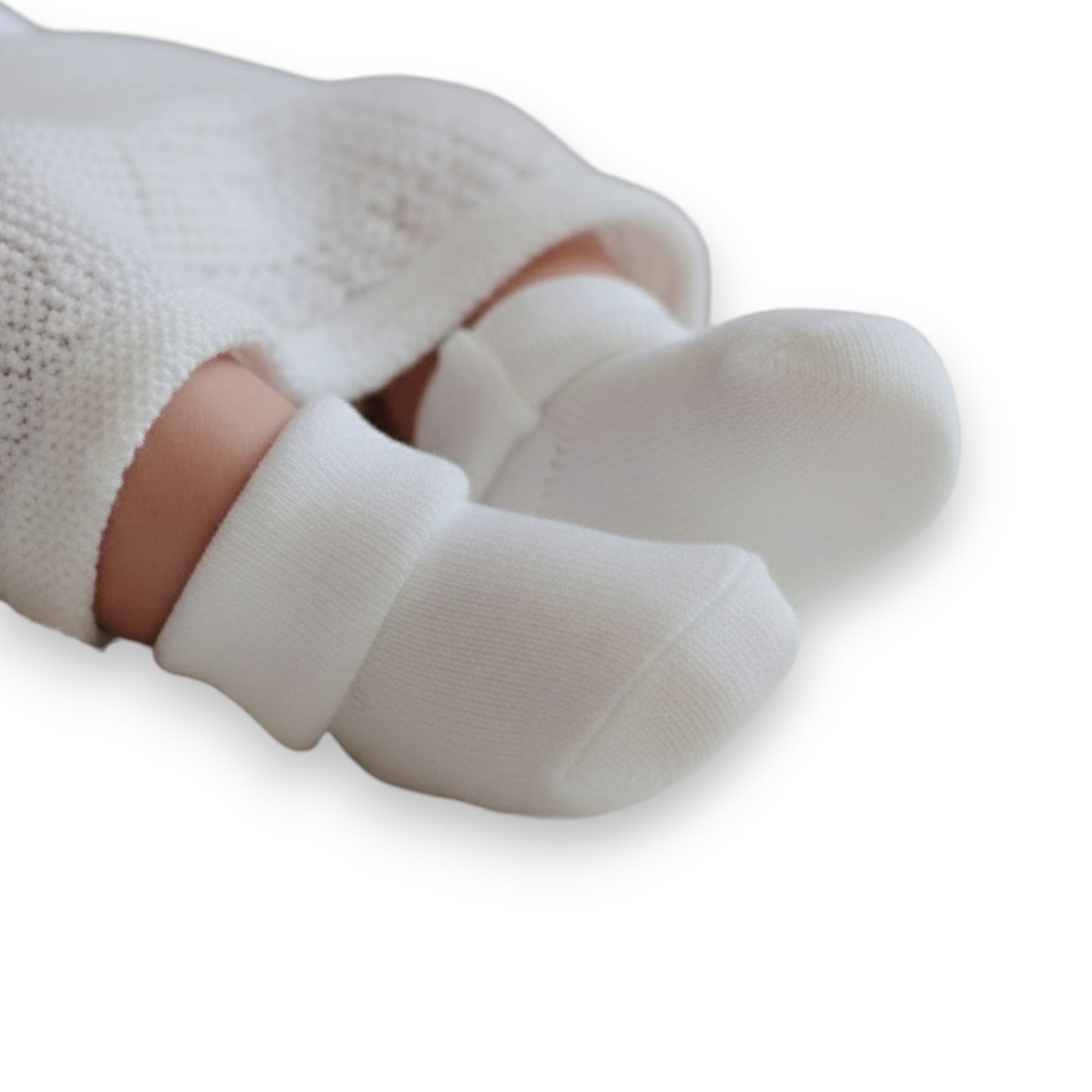 Tobillera blanca para Niño Dios paquete de 12