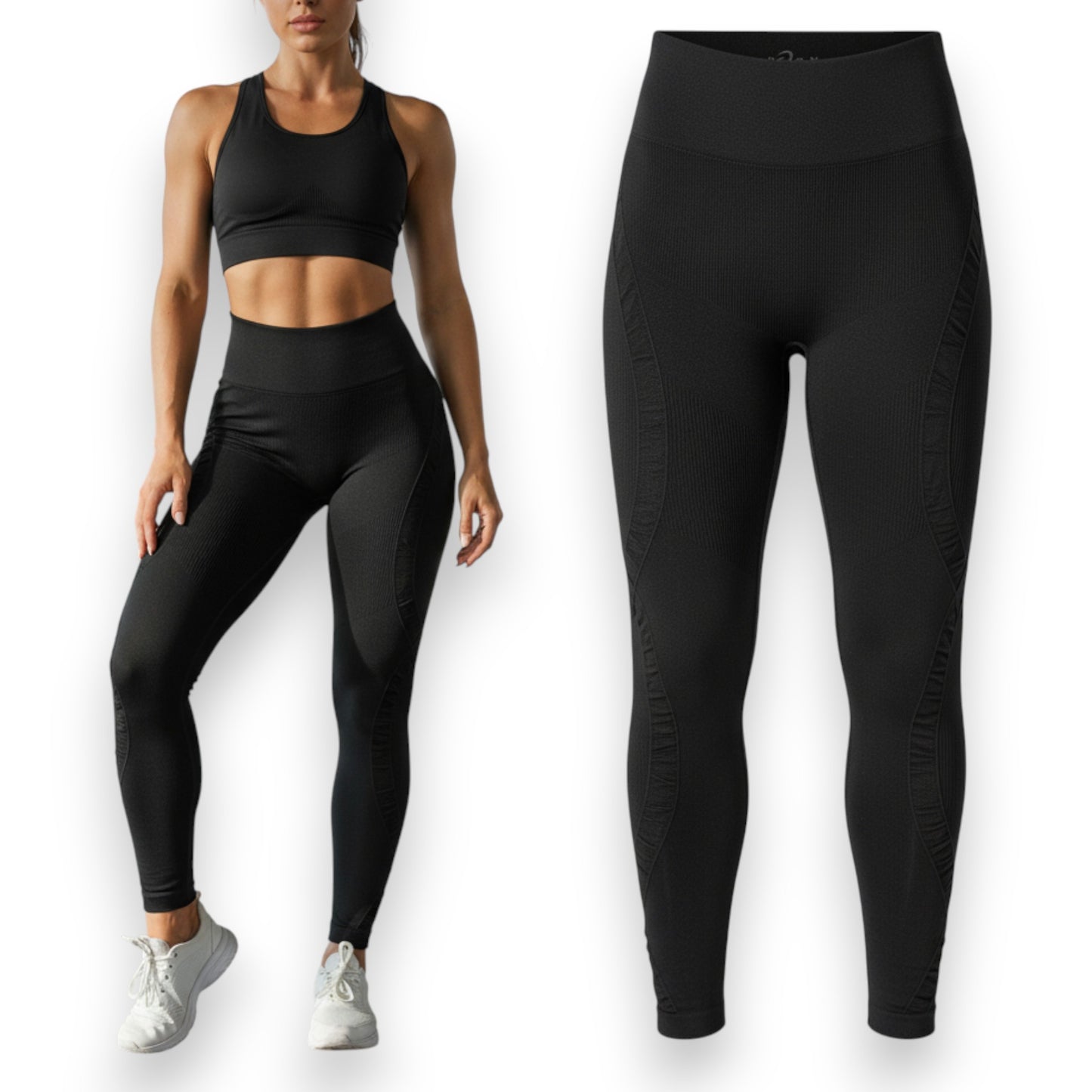 Mallón deportivo negro seamless Dama Jandry