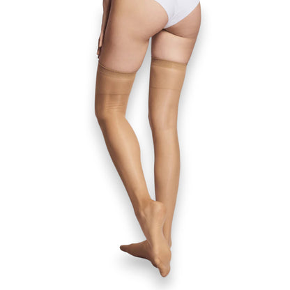 Media de likra con liga unitalla dama #401 Orquidea