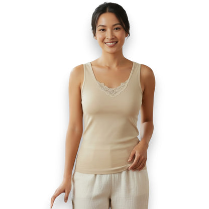 Camiseta de algodón bordada dama #504 Colors