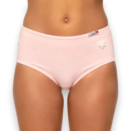 Pantaleta de algodón 3/4 dama #321 Colors