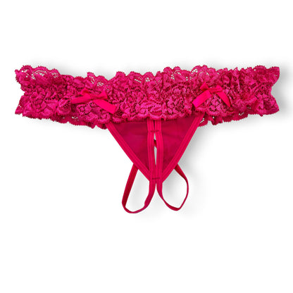 Tanga de encaje con abertura surtida unitalla dama #T6 Mary Paquete de 6