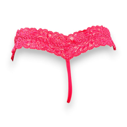 Tanga de encaje con abertura surtida unitalla dama #T6 Mary Paquete de 6