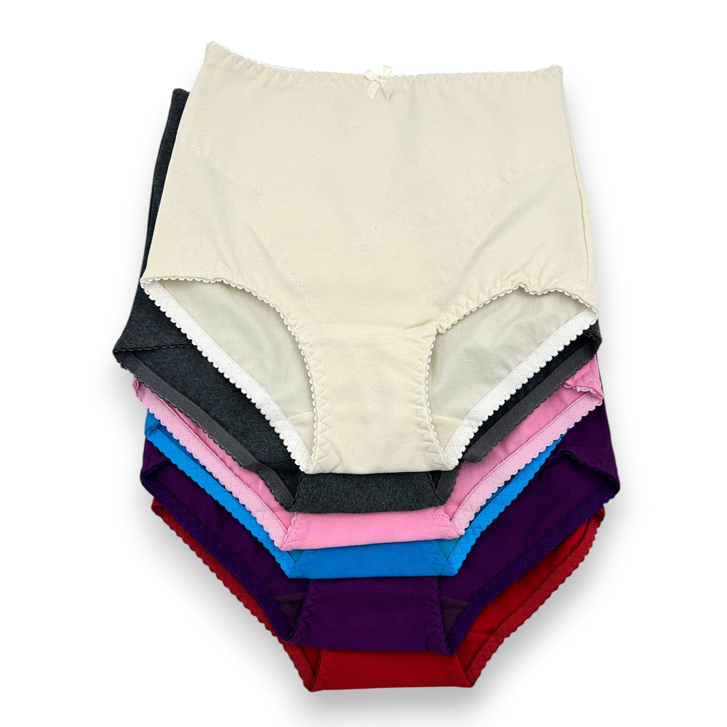 Pantaleta completa faja de algodón surtida dama Sari Paquete de 6