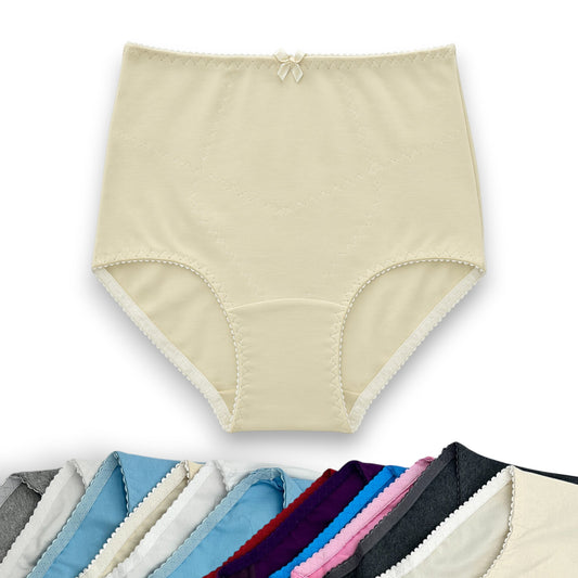 Pantaleta completa faja de algodón surtida dama Sari Paquete de 6