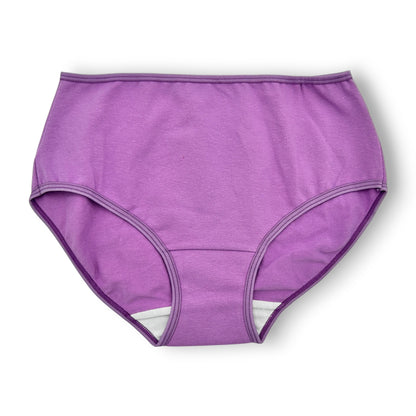 Pantaleta completa lisa de algodón surtida dama Sari Paquete de 6