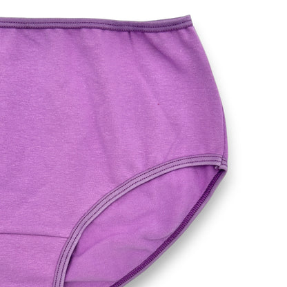 Pantaleta completa lisa de algodón surtida dama Sari Paquete de 6