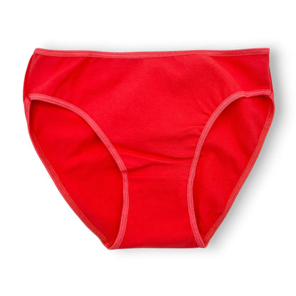 Pantaleta 3/4 lisa de algodón surtida dama Sari Paquete de 6