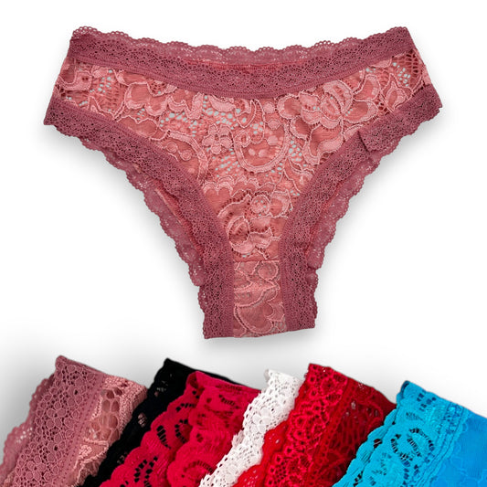 Bikini de encaje surtido dama Sari Paquete de 6