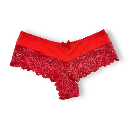 Boxer cachetero con encaje surtido unitalla dama #C14 Mary Paquete de 6