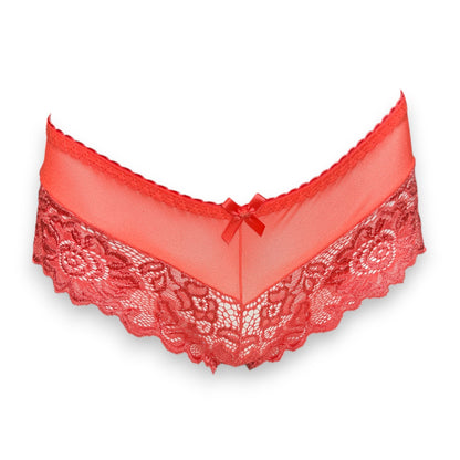 Boxer cachetero con encaje surtido unitalla dama #C14 Mary Paquete de 6