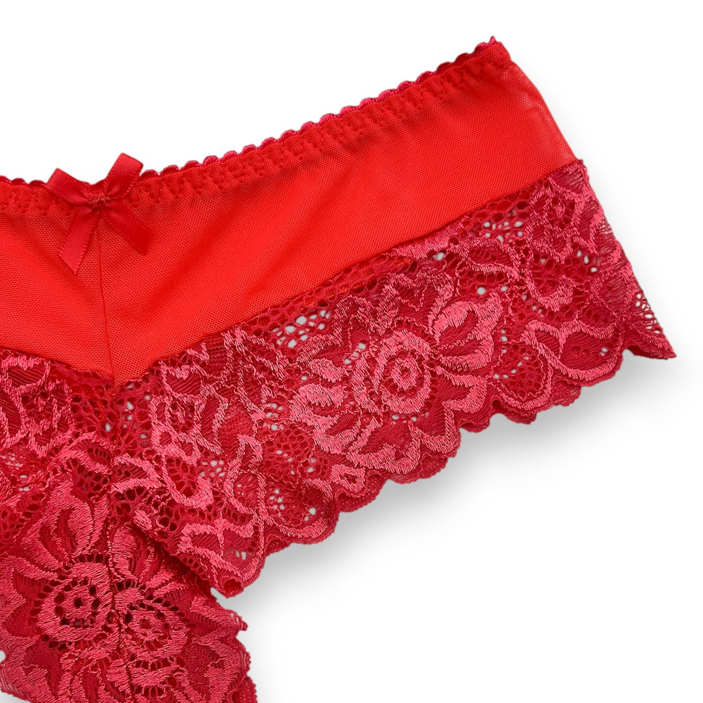 Boxer cachetero con encaje surtido unitalla dama #C14 Mary Paquete de 6