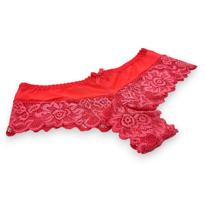 Boxer cachetero con encaje surtido unitalla dama #C14 Mary Paquete de 6