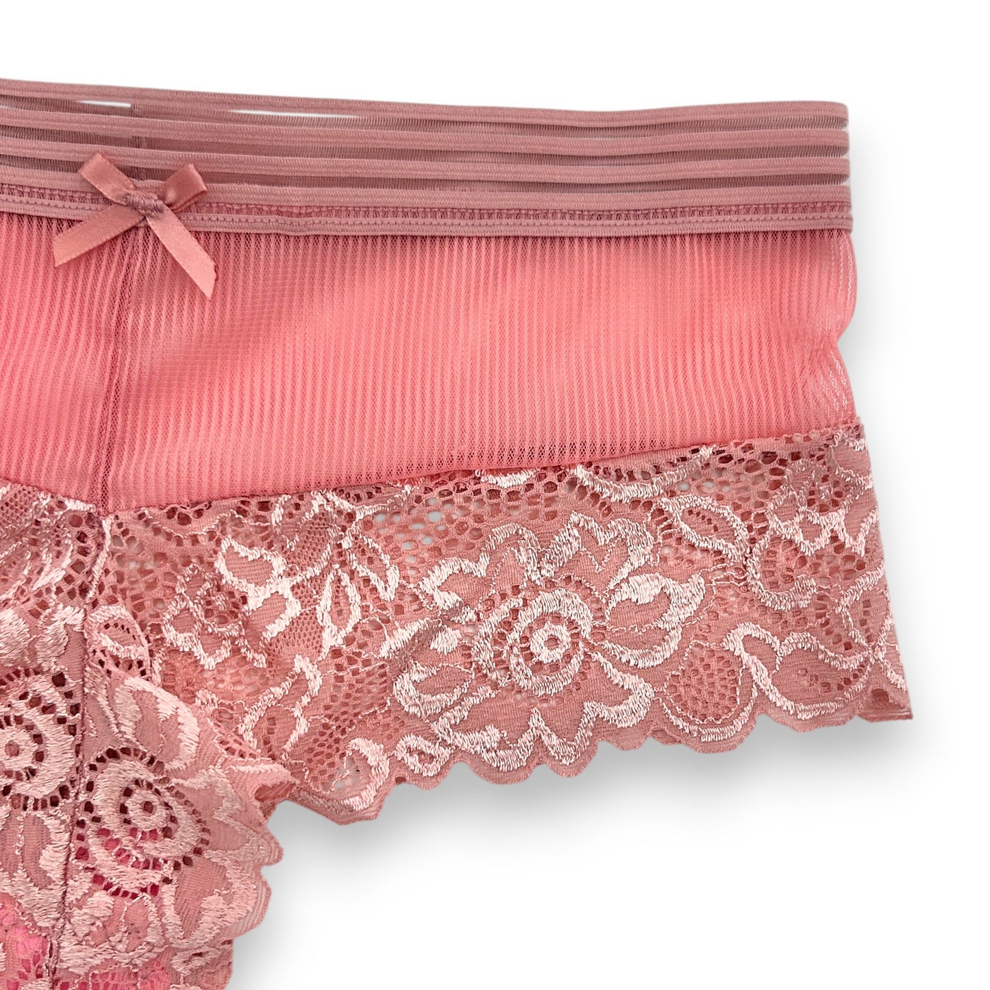 Boxer cachetero con encaje surtido unitalla dama #C38 Mary Paquete de 6