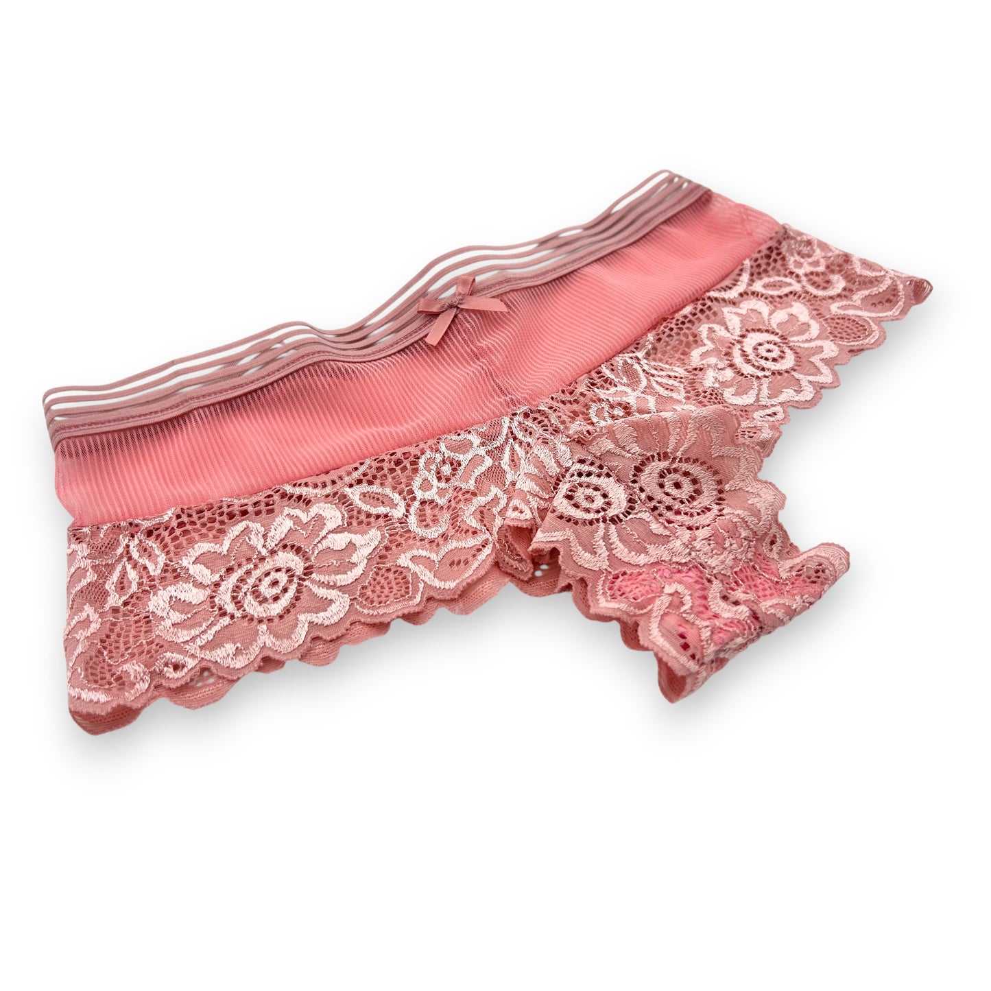 Boxer cachetero con encaje surtido unitalla dama #C38 Mary Paquete de 6