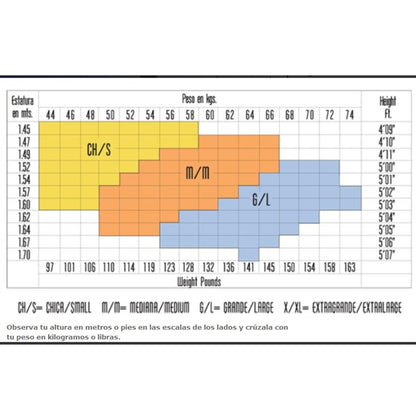 Tobimedia de compresión media 14–18 mm/Hg dama Kenal